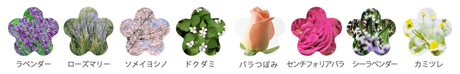 8種類の美花エキス配合