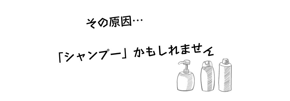 「その原因、シャンプーかもしれません」